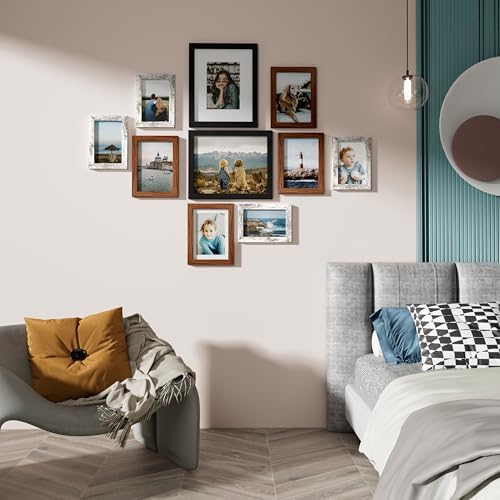 Vittanly 10 Pack Gallery Wall Frame Set, Picture Frames for Wall & Table - Image 2