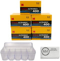 Kodak Eastman UltraMax 400 Color Negative Film | 35mm Roll Film (36 Exposures) 5 Rolls + Film Storage Case + Cloth by Unknown
