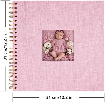 Scrapbook Photo Album, Linen Covered, 12x12 Inches, 40 Sheets/80 Pages - Image 3