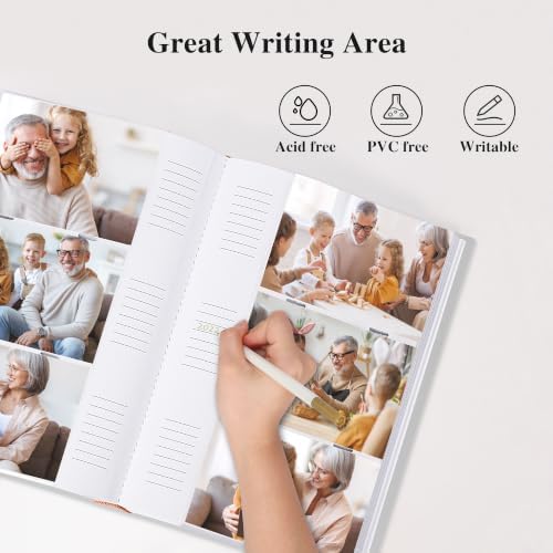 Vienrose Photo Album 4x6 300 Photos PU Leather Cover Grey - Image 4