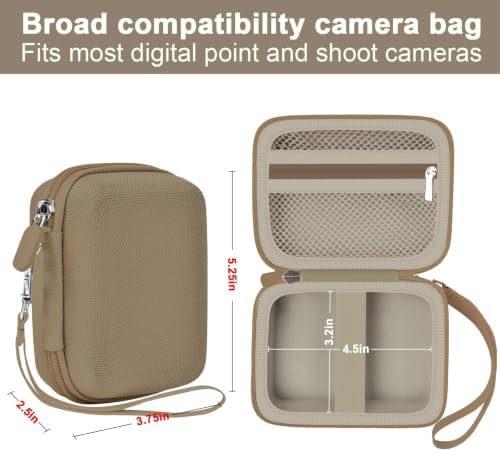 ALKOO Digital Camera Case for CAMKORY, Camera Pouch for KODAK Pixpro -Brown - Image 3