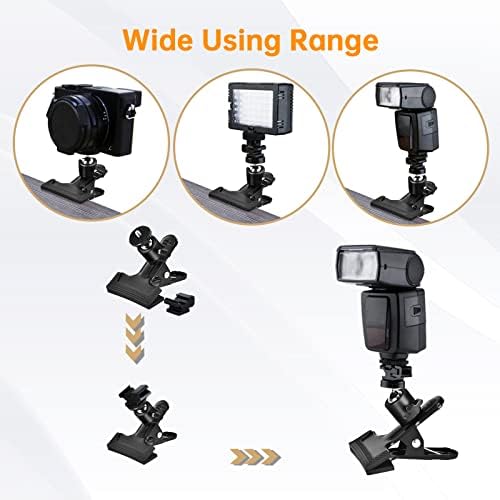 UTEBIT 1 Pack Tripod Camera Mount Clip with 360 Swivel Mini Ballhead, Black - Image 5