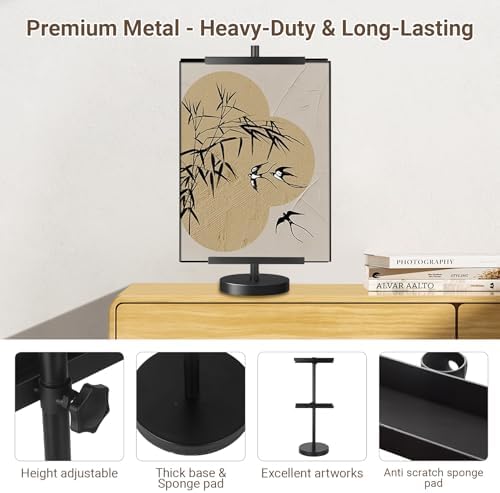 28''Adjustable Tabletop Easel Stand, Picture Easels for Display-Black - Image 2