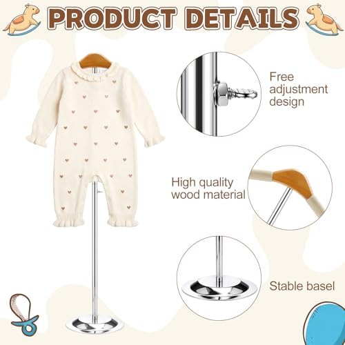 1 Pcs Baby Shower T Shirt Clothes Display Stand Clothing Rack Display - Image 3
