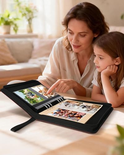 Adventure Leather Photo Album 4x6 200 Photos, DIY Scrapbook with 50 Sheets and 20 Blank Kraft Sheets, Travel Souvenir Diary Photo Book for Family Wedding Baby and Holiday Pictures - Image 7
