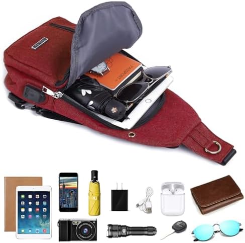 Seoky Rop Small Sling Bag Crossbody for Men Women One Strap Shoulder Cross Body Bag Sling Backpack for Travel - Image 3