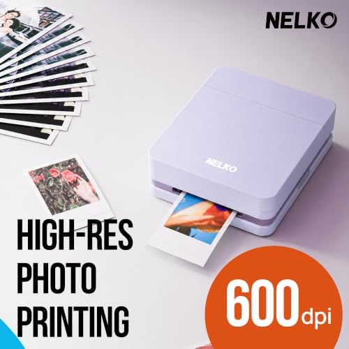 Nelko PP01 Photo Printer, 2x3 Portable Photo Printer, Mini Printer, Purple - Image 4