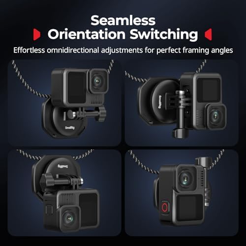 SMALLRIG Quick-Release Action Camera Magnetic Neck Mount with Chest Strap - Image 5