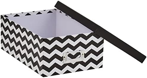 Pioneer Photo Albums B-1BW/CHEV Chevron Design Photo Storage Box - Image 3