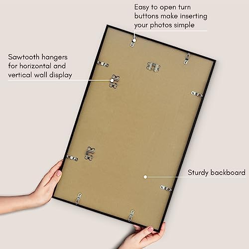 Americanflat 14x22 Poster Frame - Slim Molding - Black - Image 5