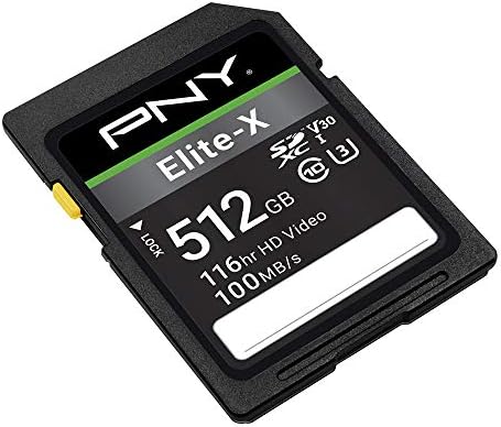 PNY 512GB Elite-X C10 U3 V30 SDXC Flash Memory Card, UHS-I, 4K UHD - Image 2