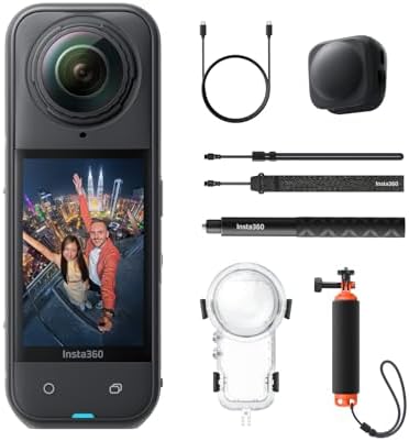 Insta360 X5 Invisible Dive Bundle - Waterproof 8K 360° Action Camera, Invisible Selfie Stick Effect, Leading Low Light, 3-Hour Battery, Clear Audio, Stabilization, AI Editing, Vivid Colors by Unknown