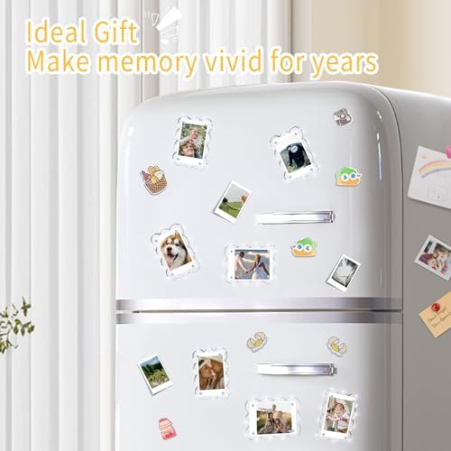 5 Pack 2.36 x 3.54 Acrylic Magnetic Frames Refrigerator Scalloped - Image 6