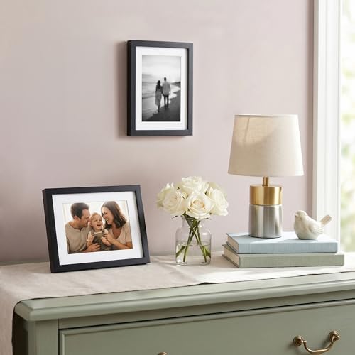 Americanflat 5x7 Picture Frame 2-Pack - Matted to 4x6 - Black - Image 4
