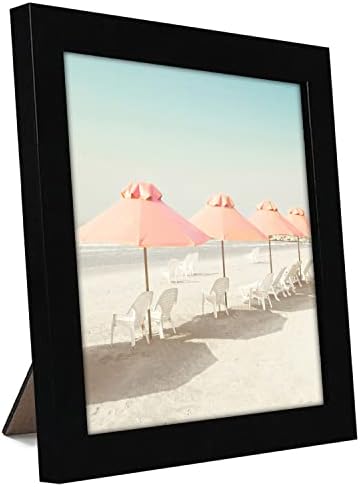 Americanflat 7x7 Picture Frame with Shatter-Resistant Glass - Signature Collection - Gallery Style Frames Made of Engineered Wood - Square Frame for Tabletop and Wall Display - Black - Image 6