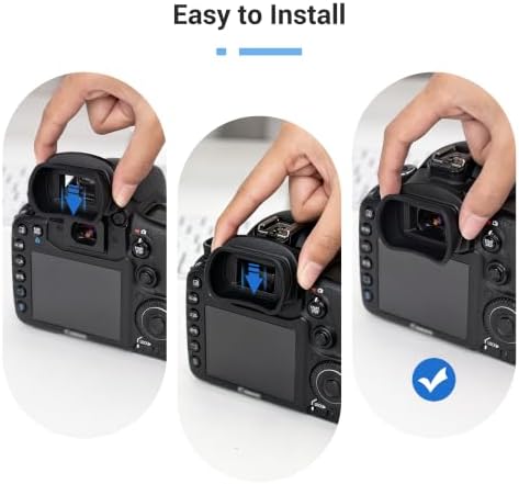 Kiwifotos Long Soft Viewfinder Eyecup Eyepiece for Canon 5D Mark IV III 7D - Image 5