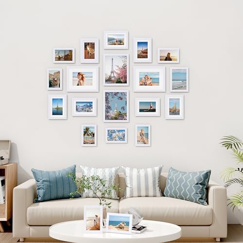 Vittanly 20 Pack Picture Frames Collage Wall Decor, White - Image 2