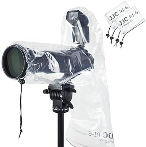 2PCS Clear Camera Rain Cover Sleeve with Flash for Camera + Lens up to 18" by Kiorafoto