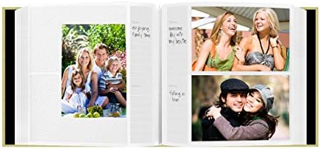 Fabric Frame Cover Photo Album 200 Pockets Hold 4x6 Photos, Soft Yellow - Image 3