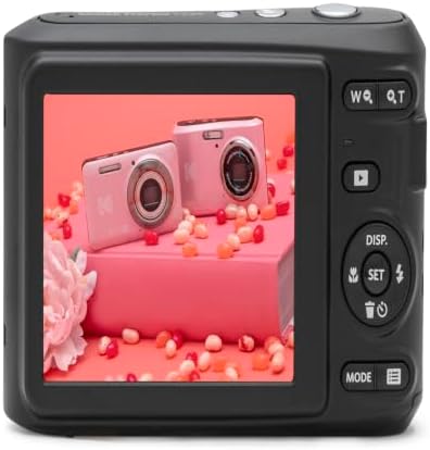 KODAK PIXPRO FZ45 16MP Compact Digital Camera, 4X Optical Zoom, AA, Pink - Image 4