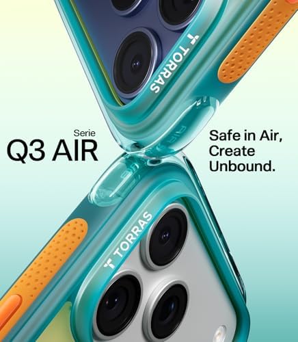 TORRAS Ostand Q3 Air for iPhone 17 Pro Max Case with 360 Magnetic Stand, Fit for MagSafe, Mil-Grade Drop Tested, Camera Control Button, Shockproof Phone Case for iPhone 17 Pro Max 6.9", Dune Sky - Image 2