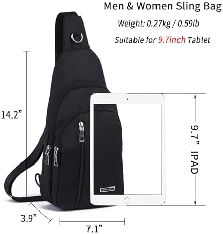 Seoky Rop Small Sling Bag Crossbody for Men Women One Strap Shoulder Cross Body Bag Sling Backpack for Travel - Image 2