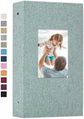 Vienrose 4x6 Photo Album,300 Pockets,Linen Cover with Window,Green by Vienrose
