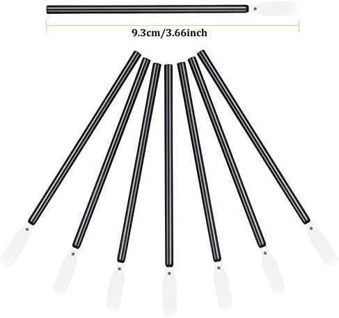 Chinco 200 Pieces Foam Swab Sponge Swab Foam Tips Sponge Stick for Inkjet Printer Print Head Camera Optical Lens Optical Equipment(Black,3.66 Inch) - Image 3