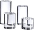 Polished Acrylic Cylinder Round Photo Props, Transparent Cylinder by KCGANI