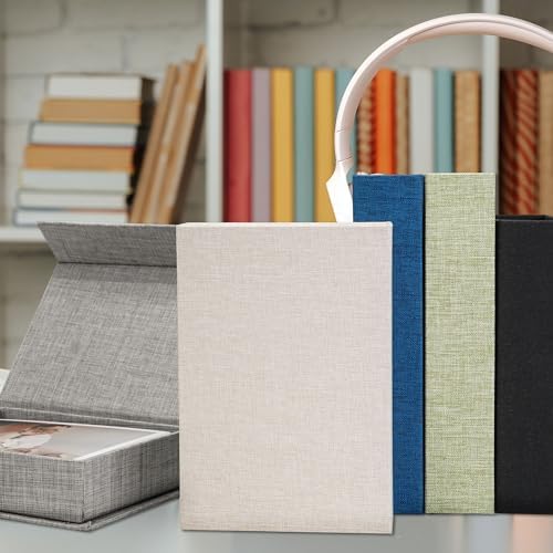 Vienrose Small Photo Storage Box, 4"x6", Linen Postcard Keeper, Gray - Image 6