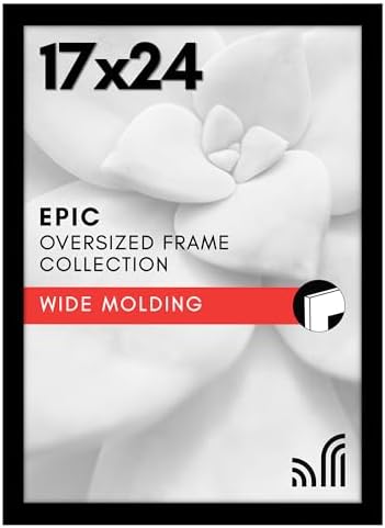 Americanflat 17x24 Poster Frame - Engineered Wood - Black by Americanflat