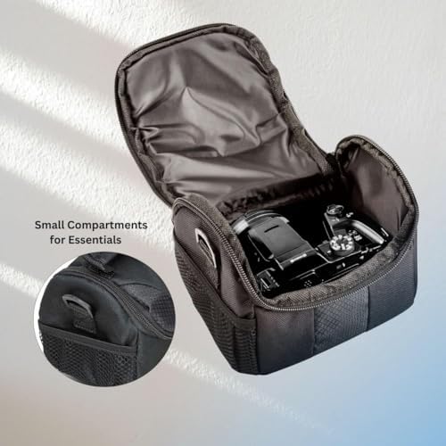 eCostConnection Small Padded Camera Bag with Shoulder Strap – Compact DSLR & Mirrorless Camera Carrying Case, Lightweight Protective Crossbody Case - Image 4