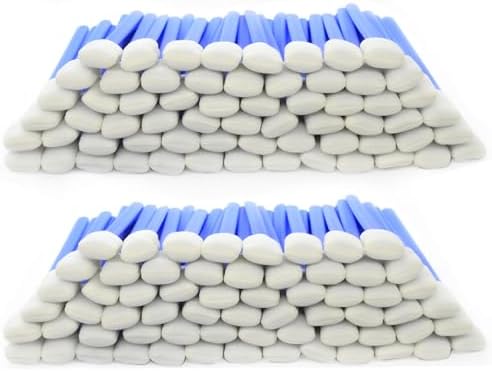 5.11'' Foam Swabs, DTF Cleaning Swabs (200 Count, Blue) by DisposableOralSwabs