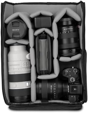 WANDRD All New Pro Camera Cube V2: Large Camera Organizer with Soft Grey Interior, Quick Side Access & Modular Dividers—Fits PRVKE 21L Traveling Bag, 2 Bodies, Zoom Lenses, Drone & Accessories - Image 3