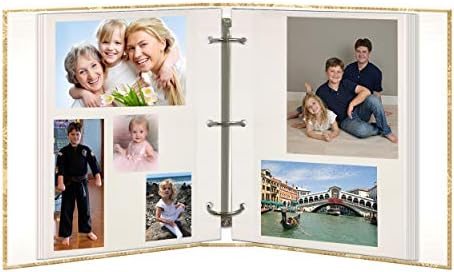 Magnetic Self-Stick 3-Ring Photo Album 100 Pages (50 Sheets), Jasmine Design - Image 3