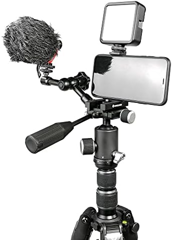 Vanguard VEO3T204ABP Aluminum Travel Tripod with Ball Head, Removeable Pan Handle, and Quick Shoe with Built-in Smartphone Holder - Image 4