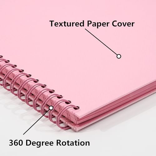 Vienrose Scrapbook Album,80 Pages,12x12 Inch,Candy Pink - Image 4