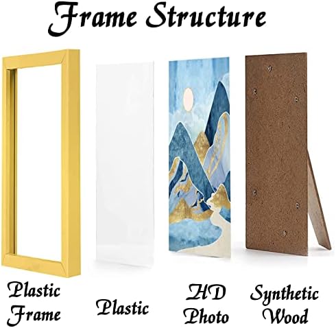 Gold 8x11 Picture Frame, Lightweight Sturdy Gallery Wall Decor - Image 2