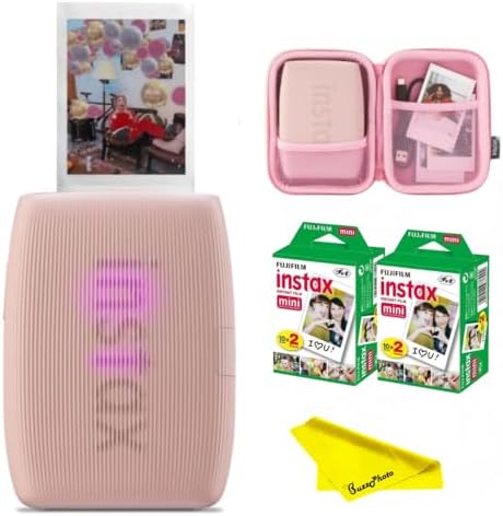 Fujifilm Instax Mini Link 3 Smartphone Printer (Rose Pink Bundle) by FUJIFILM