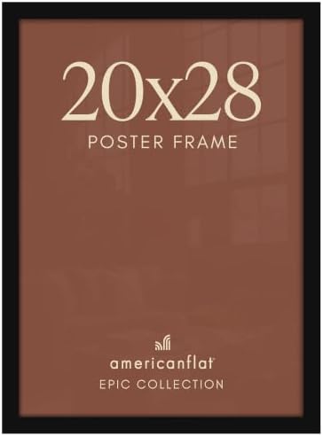 Americanflat 20x28 Poster Frame - Engineered Wood - Black by Americanflat