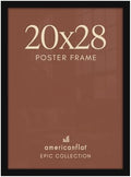 Americanflat 20x28 Poster Frame - Engineered Wood - Black by Americanflat