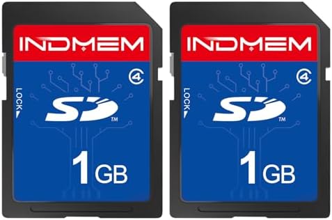 SD Card 1GB (2 Pack) Class 4 Flash Memory Cards MLC Stanard Secure Digital Cards Camera Cards, 1GB(2pc) by elecacc