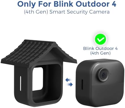 Silicone Case for Blink Outdoor 4 (4th Gen)/Outdoor 2K+ Full Camera Protection Cover with Brim, Weatherproof & Dustproof Skin, Easy Access to Ports (4gen Silicon cover-1pcs) - Image 3