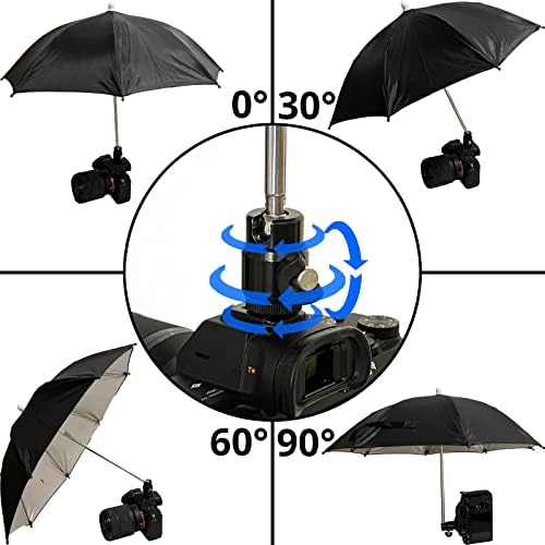 Hot Shoe Umbrella, Protects Camera from Rain, Bird, Sunlight, Snow - Image 3