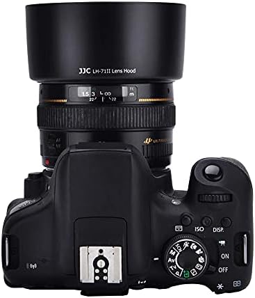 JJC Reversible Bayonet Lens Hood Shade for Canon EF 50mm F1.4 USM Lens, Replaces Canon ES-71II, Blocks Stray Light, Non-Glare Matte Finish, Compact Storage - Image 4