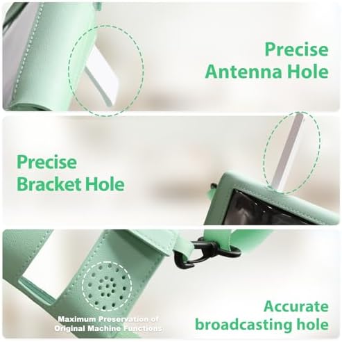 HelloBaby 5" Green Baby Monitor Case - Compatible with HB6550 Monitor, Waterproof-Resistant Green Travel Case with Carrying Strap - Scratch-Resistant Storage for Portable Baby Monitoring - Image 5