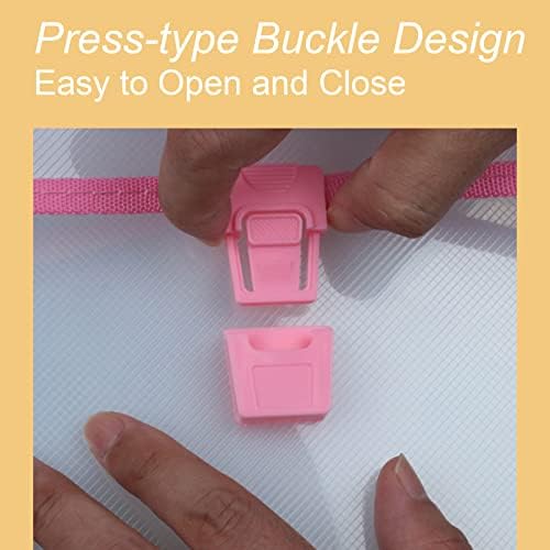 12x16.5 Art Portfolio Case A3 PP Plastic Transparent Pink Pack of 1 - Image 7