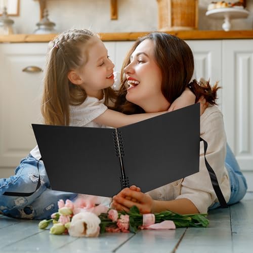 Vienrose Large Scrapbook 12x12 Inch, Photo Album Scrapbook DIY White Thick Kraft Paper Memory Book, Scrap Book Photo Albums for Couple Baby Wedding Family - Image 2
