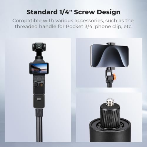 K&F CONCEPT 66" 2-in-1 Invisible Selfie Stick Tripod for Insta360 X5/X4/X3 - Image 4