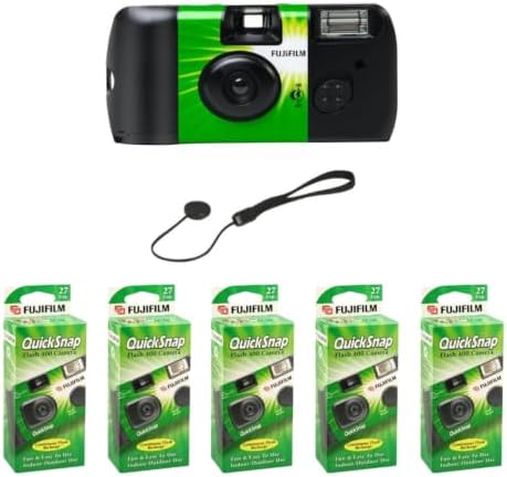Fujifilm QuickSnap Flash 400 One Time Use 35mm Camera with Flash (5-Pack) by FUJIFILM